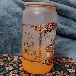 16oz Cold Drink Frosted Beer Glass Cold Drinks